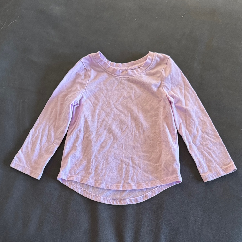 Cat & Jack Lavender Long Sleeve Top | Toddler 2T | New Without Tags